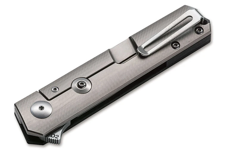 Boker Plus Kwaiken Compact Flipper - Marbled Carbon Fiber 4 Boker Plus Kwaiken Compact Flipper - Marbled Carbon Fiber - Image 2