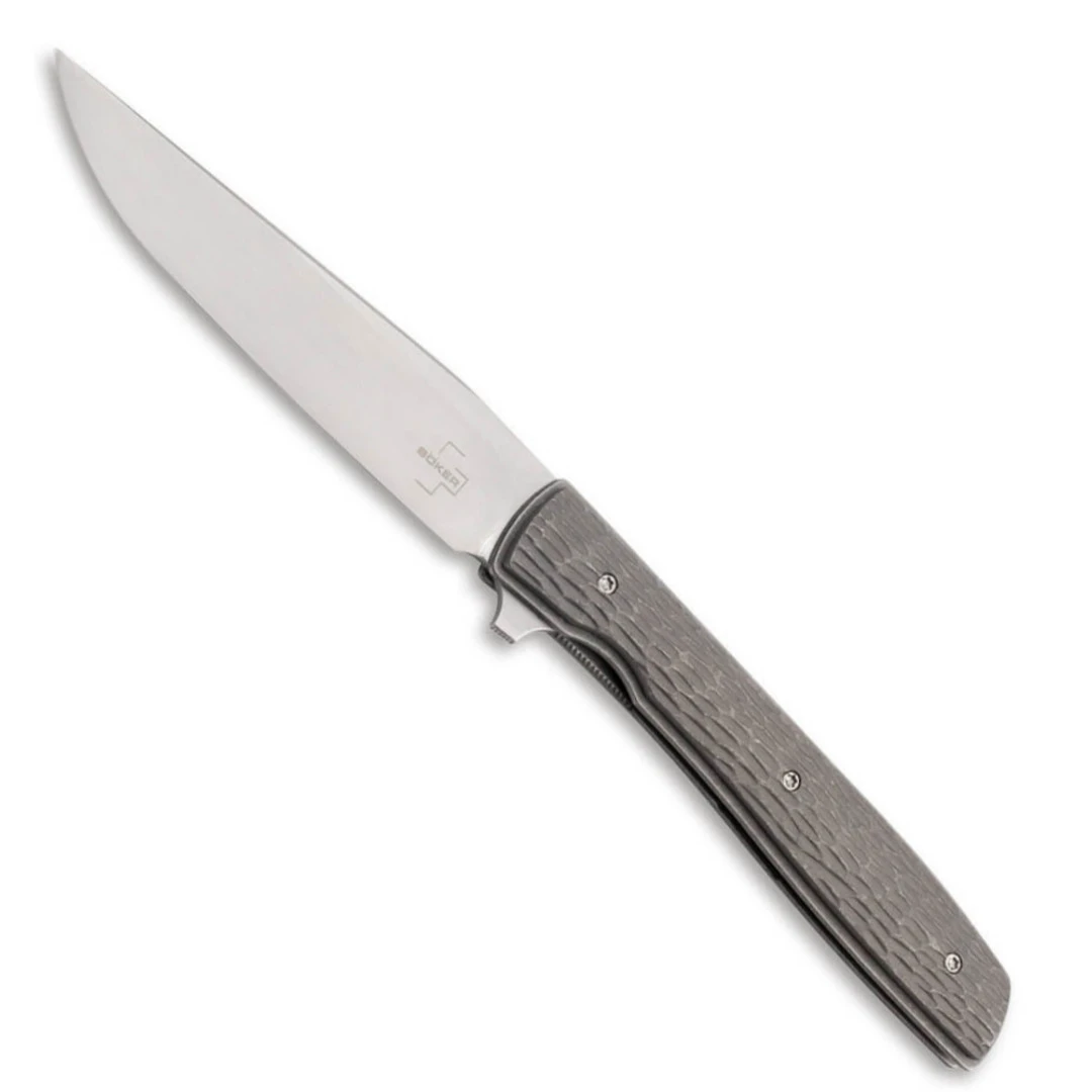 Boker Plus Urban Trapper Jigged Titanium Liner Lock Knife 3 Boker Plus Urban Trapper Jigged Titanium Liner Lock Knife
