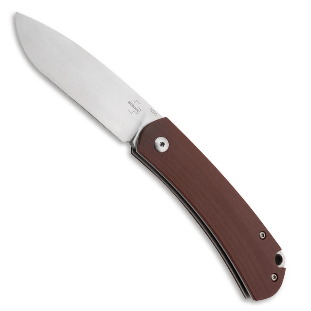Boker Plus Boston Slipjoint Wine-Red G10 Folding Knife 3 Boker Plus Boston Slipjoint Wine-Red G10 Folding Knife