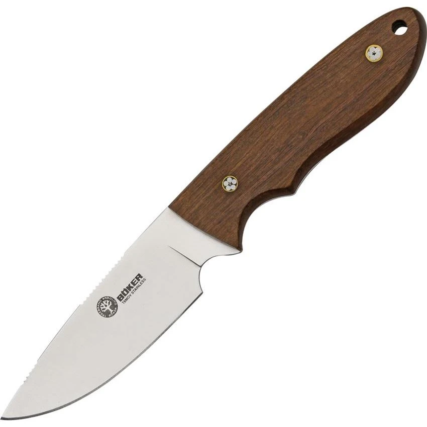 Boker 02BA701G Pine Creek Fixed Blade Knife With Guayacan Ebony Wood Handle 3 Boker 02BA701G Pine Creek Fixed Blade Knife With Guayacan Ebony Wood Handle