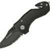 Magnum M01MB456 Compact Rescue Part Serrated Linerlock Folding Pocket Knife -Knives Shop 116786 116815