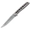 Boker Plus 01BO739DAM Urban Trapper Damascus Knife With Tumbled Finish Titanium Handle -Knives Shop 220926 220930