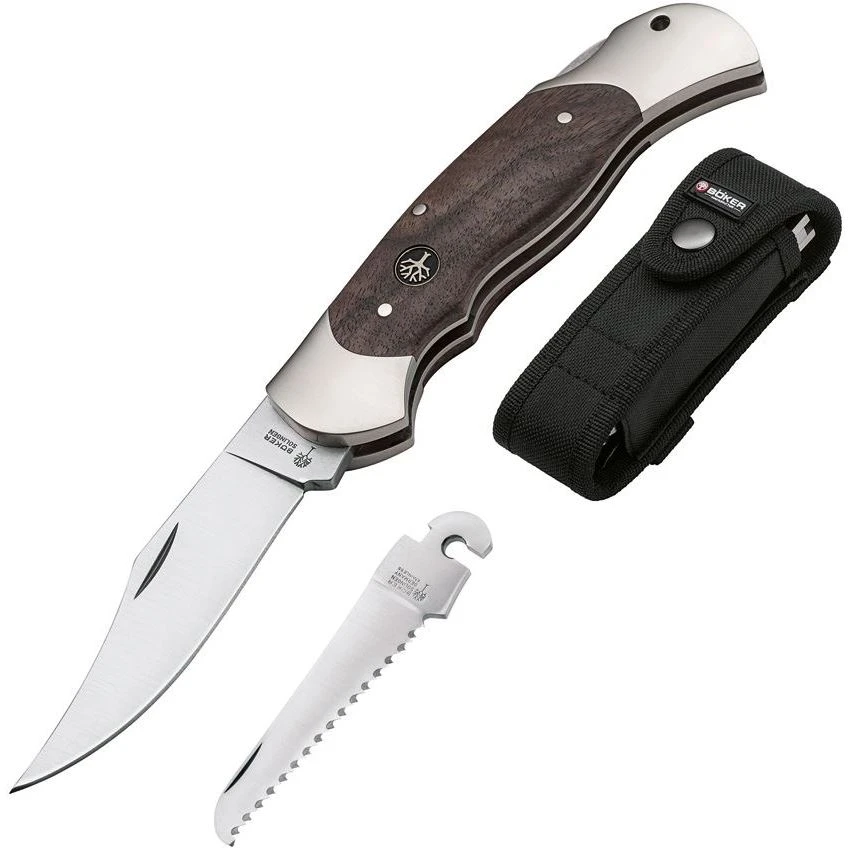Boker 113113 Optima Lockback Knife Walnut 3 Boker 113113 Optima Lockback Knife Walnut