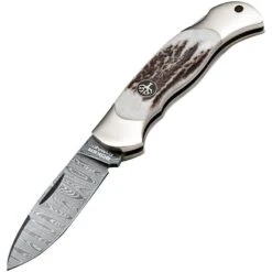 Boker 111910DAM Junior Scout Lockback Knife Stag