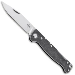 Boker Plus Atlas Backlock Knife, Satin Clip Point Blade