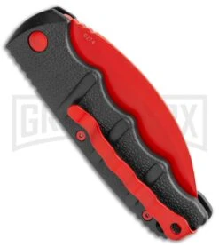 Boker Kalashnikov Black Widow Automatic Knife - Hawkbill Red Plain -Knives Shop Boker Black Widow Hawkbill Kalashnikov Auto Black Red 01KALS70NSOI BHQ 103274 jr side large