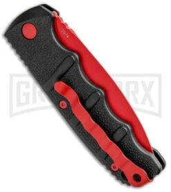 Boker Kalashnikov Black Widow Automatic Knife - D2 Dagger Red Plain -Knives Shop Boker Black Widow Kalashnikov Dagger Auto Red 01KALS44NSOI BHQ 92706 jr side large
