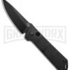 Boker Kihon Black Automatic Knife - Black Plain -Knives Shop Boker Burnley Kihon DP Auto Black BHQ 101390 jr large