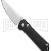 Boker Kihon Black Automatic Knife - Stonewash Plain 1 Boker Kihon Black Automatic Knife - Stonewash Plain -Knives Shop Boker Burnley Kihon DP Auto SW BHQ 101389 jr large