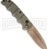 Boker Kalashnikov Desert Warrior Left-Hand Dagger Automatic Knife - Copper -Knives Shop Boker Desert Warrior Kalashnikov Dagger Left Handed OD Green Copper BHQ 95429 jr 1 large