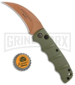 Boker Kalashnikov Desert Warrior Hawkbill Automatic Knife - Copper Plain 9 Boker Kalashnikov Desert Warrior Hawkbill Automatic Knife - Copper Plain -Knives Shop Boker Desert Warrior Kalashnikov Hawkbill Auto OD Green Copper 01KALS69NSOI BHQ 103273 jr bottlecap large