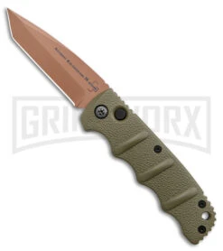 Boker Kalashnikov Desert Warrior Tanto Automatic Knife - Copper Plain