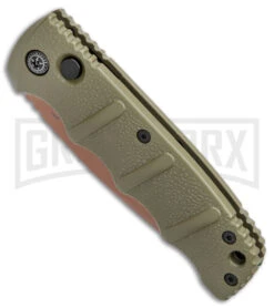 Knives Shop -Knives Shop Boker Desert Warrior Kalashnikov Tanto Auto OD Green D2 Copper BHQ 96967 jr spine large