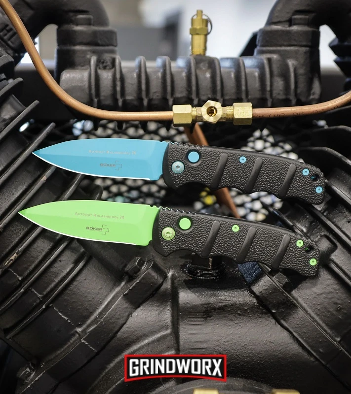 Knives Shop -Knives Shop Boker Green Mamba Kalashnikov Dagger Automatic Knife Electric Green BHQ 95401 kp motor web large