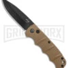 Boker Kalashnikov Coyote Brown Automatic Knife - Drop Point Black Plain -Knives Shop Boker Kalashnikov Auto Coyote D2 Black BHQ 144762 jr large