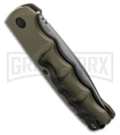 Boker Kalashnikov OD Green Automatic Knife - SW Plain 11 Boker Kalashnikov OD Green Automatic Knife - SW Plain -Knives Shop Boker Kalashnikov Automatic Knife OD Green 3.25 XHP Satin BHQ 92085 LS Side large