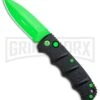 Boker Kalashnikov Automatic Knife - D2 Dagger Electric Green Plain -Knives Shop Boker Kalashnikov Black Widow Green jr large