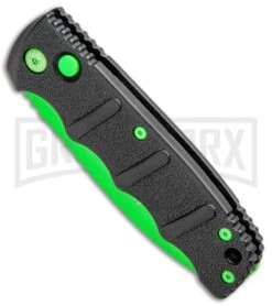 Boker Kalashnikov Automatic Knife - D2 Dagger Electric Green Plain -Knives Shop Boker Kalashnikov Black Widow Green jr spine large