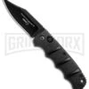 Boker Kalashnikov Black Bowie Automatic Knife - D2 Black Plain -Knives Shop Boker Kalashnikov Bowie Auto Black Black 01KALS76BN BHQ 17111 jr 2 large