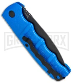 Boker Kalashnikov Blue Automatic Knife - Dagger Smokewash Plain -Knives Shop Boker Kalashnikov Dagger Auto Blue Black 01KALS32N BHQ 75530 jr side 2 large