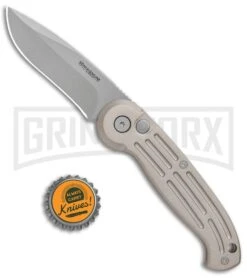 Boker Magnum Speedmaster Champagne Automatic Knife - Bead Blast Plain -Knives Shop Boker Magnum DP Auto Champagne BB 01BO007 BHQ 0099 jr bottlecap large
