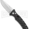 Boker Mini Strike Automatic Knife Black - Drop Point Stonewash Plain -Knives Shop Boker Mini Strike Auto Black SW 01BO435NSOI BHQ 99628 jr large