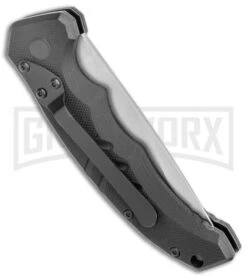 Boker Plus Intention II Automatic Folding Knife Black - Stonewash Drop Point 8 Boker Plus Intention II Automatic Folding Knife Black - Stonewash Drop Point -Knives Shop Boker Plus Intention Black Auto SW 01B0482 BHQ 115756 jr side large