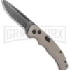 Boker Plus Intention II Automatic Folding Knife Coyote Tan - Black SW Drop Point -Knives Shop Boker Plus Intention Coyote Auto SW 01B0483 BHQ 115755 jr large