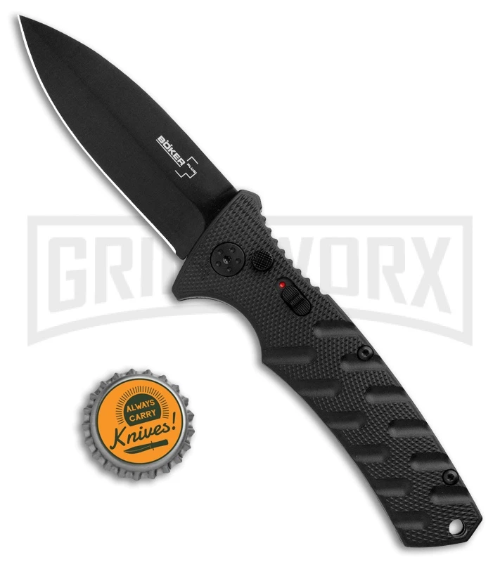 Boker Plus Strike Manual Knife - Dagger Black Plain 6 Boker Plus Strike Manual Knife - Dagger Black Plain - Image 4