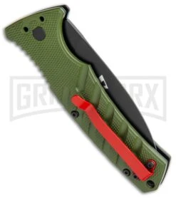 Boker Warhawk Strike Automatic Knife - Dagger -Knives Shop Boker Plus Warhawk Strike Dagger Auto Green Black BHQ 113922 jr side large