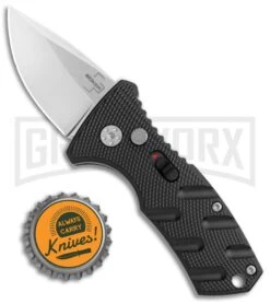 Boker Stubby Strike Black Automatic Knife - Stonewash -Knives Shop Boker Stubby Strike CA Legal Auto SW 01BO440NSOI BHQ 99646 jr bottlecap large