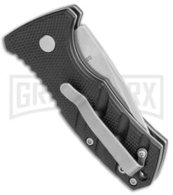 Boker Stubby Strike Black Automatic Knife - Stonewash -Knives Shop Boker Stubby Strike CA Legal Auto SW 01BO440NSOI BHQ 99646 jr side large