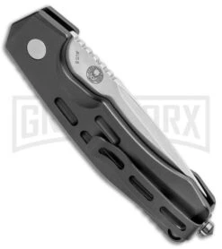 Boker Thunder Storm Automatic Knife Black - Satin Plain 7 Boker Thunder Storm Automatic Knife Black - Satin Plain -Knives Shop Boker Thunder Storm Auto Black Satin BHQ 110585 jr side large