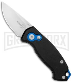 Boker Vox Kompakt CA Legal Automatic Knife - Drop Point Stonewash Plain