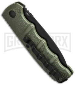 Boker Kalashnikov Dagger OD Green Automatic Knife - Black Plain -Knives Shop boker kalashnikov 01kals bhq1 side cm large