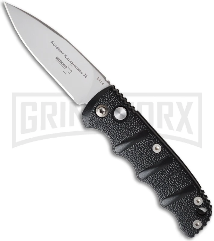 Boker Mini Kalashnikov Black Automatic Knife - Bead Blast Plain 3 Boker Mini Kalashnikov Black Automatic Knife - Bead Blast Plain