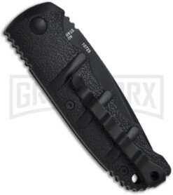 Boker Black Kalashnikov Automatic Knife - Black Serr Tanto -Knives Shop boker kalashnikov tanto 01kals74bt bacl large 1