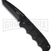 Boker Kalashnikov Black Automatic Knife - Tanto Black Plain -Knives Shop boker kalashnikov tanto 01kals74bt large