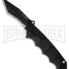 Boker Plus Reality-Based Black Automatic Knife - Tanto Black Serr 2 Boker Plus Reality-Based Black Automatic Knife - Tanto Black Serr -Knives Shop boker plus 01bo054 auto tanto large