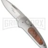 Boker Top Lock II Thuya Wood Automatic Knife - Satin Plain -Knives Shop boker tree 117103 large